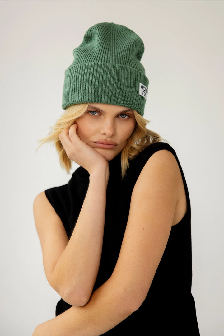 RECYCLED BOTTTLE BEANIE - FERN