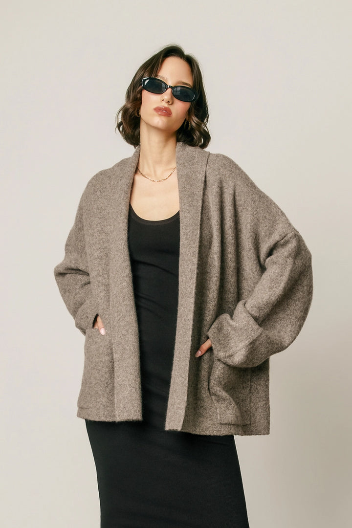 LULU CARDIGAN - BROWN