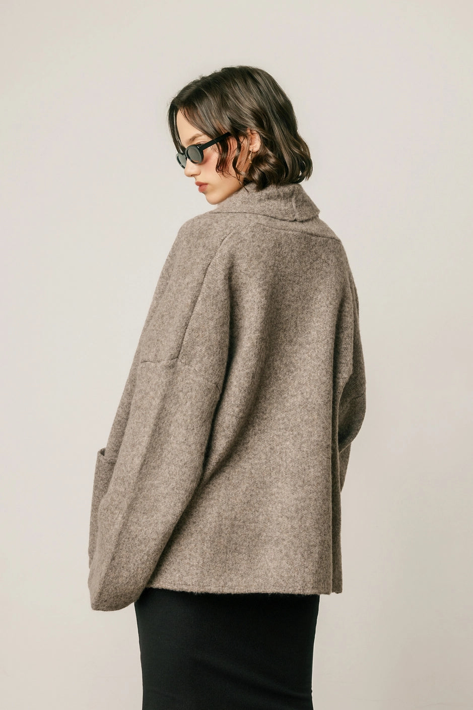 LULU CARDIGAN - BROWN