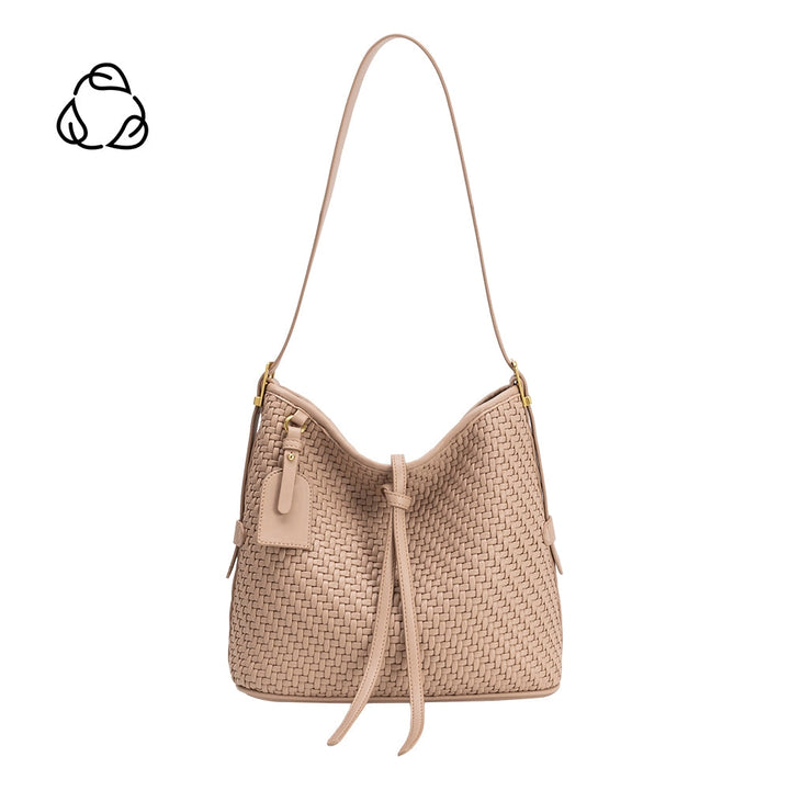 THALIA WOVEN TOTE - BISCUIT