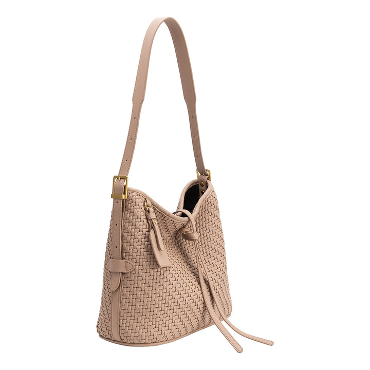 THALIA WOVEN TOTE - BISCUIT