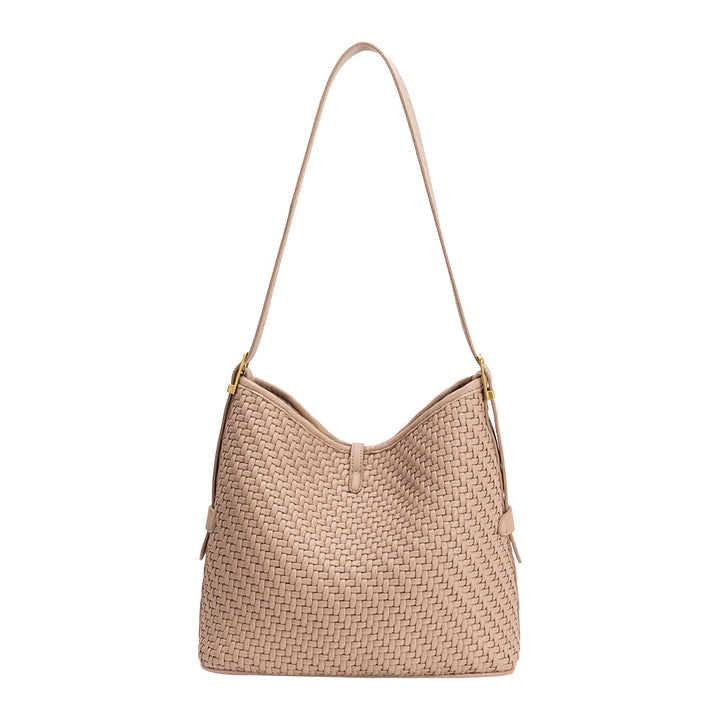 THALIA WOVEN TOTE - BISCUIT