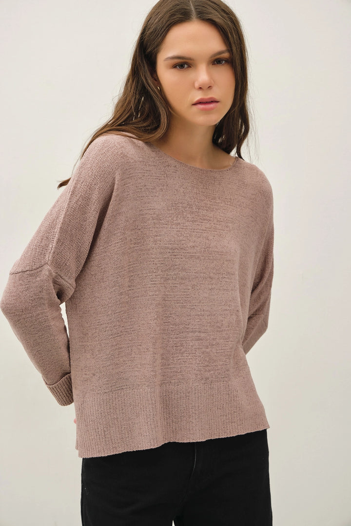 BOXY BOATNECK SWEATER