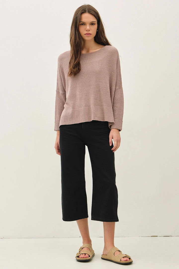 BOXY BOATNECK SWEATER