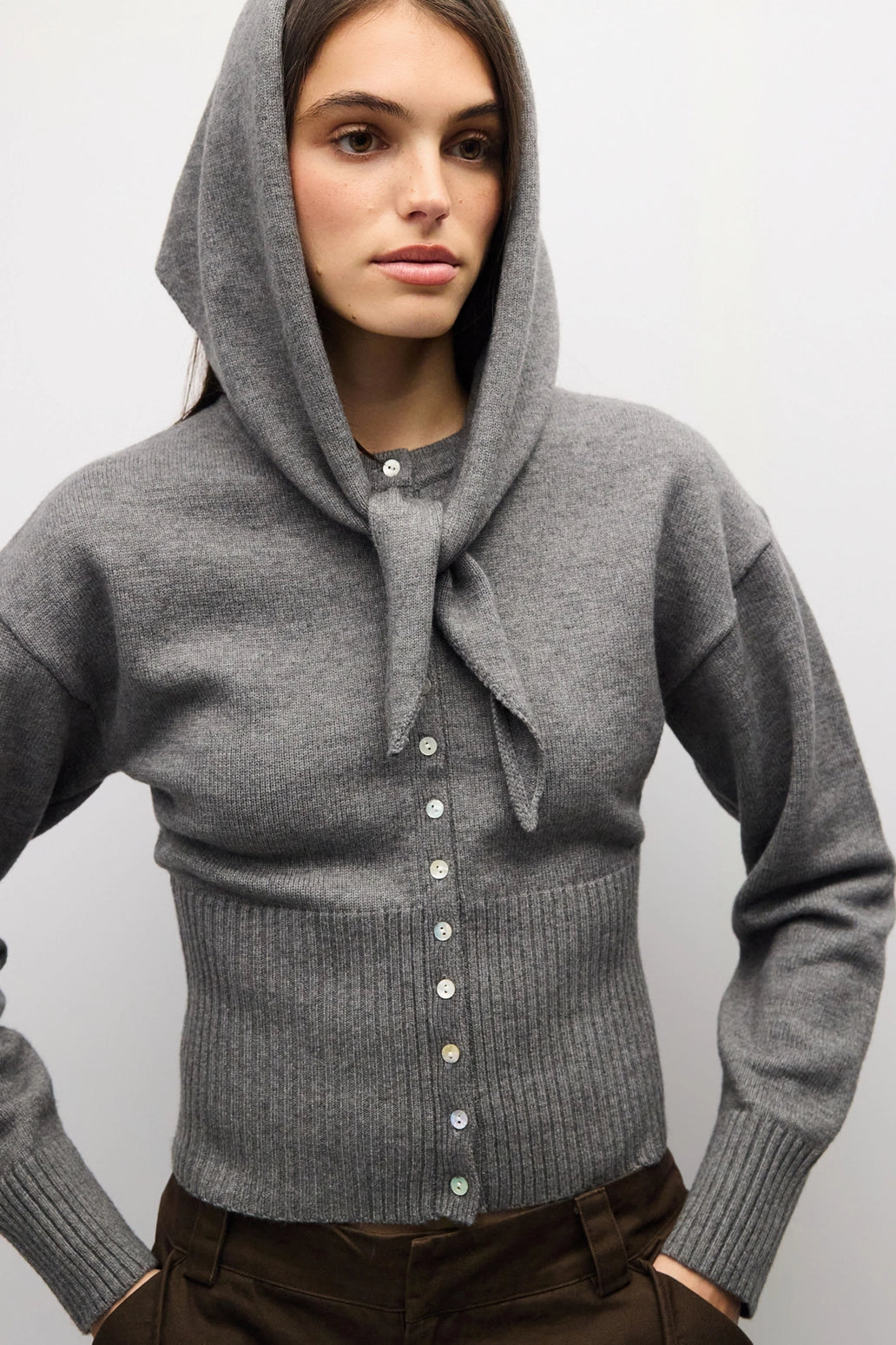 BRIANA CARDIGAN - GREY