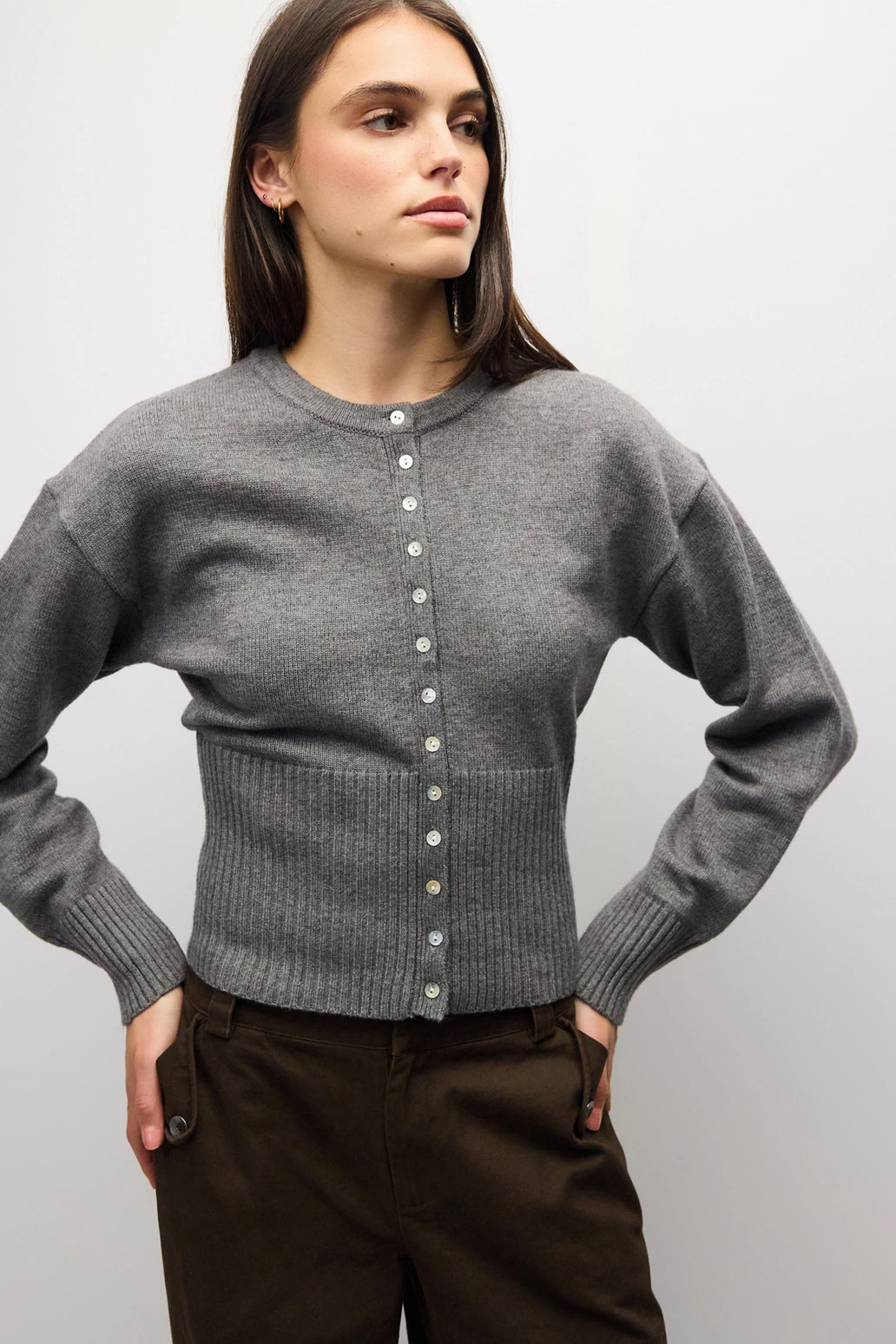 BRIANA CARDIGAN - GREY