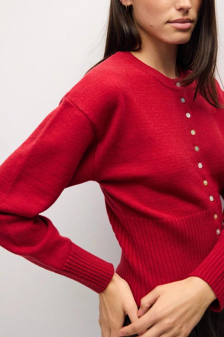 BRIANA CARDIGAN - RED