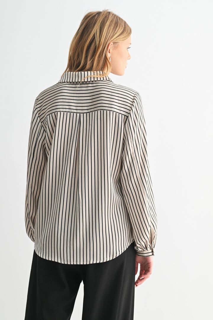 BRIT STRIPED BUTTON DOWN
