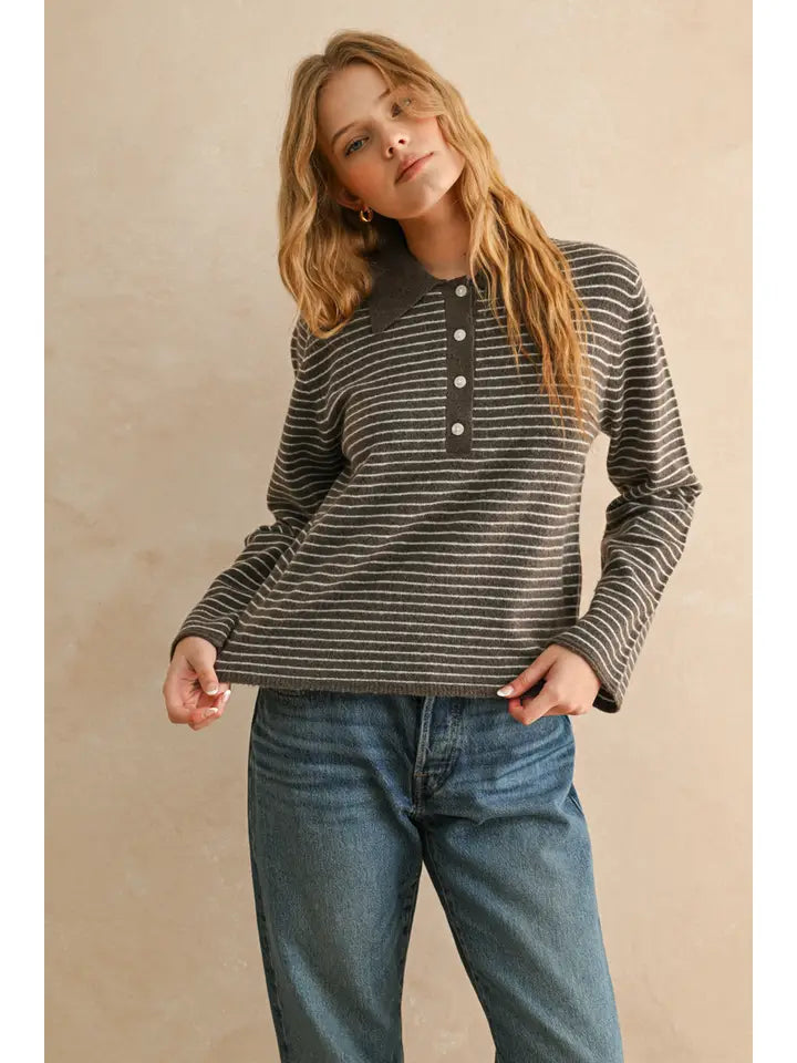 JANIE STRIPED SWEATER