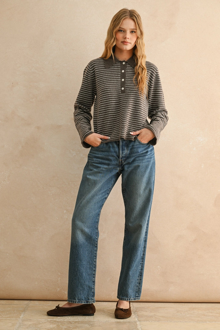 JANIE STRIPED SWEATER