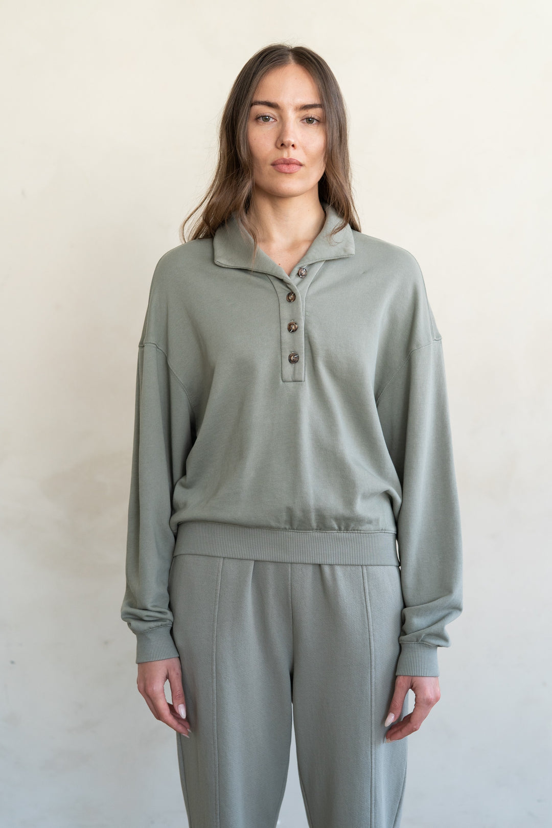MAX COLLARED PULLOVER
