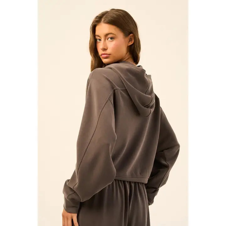 SOFT TOUCH ZIP UP HOODIE