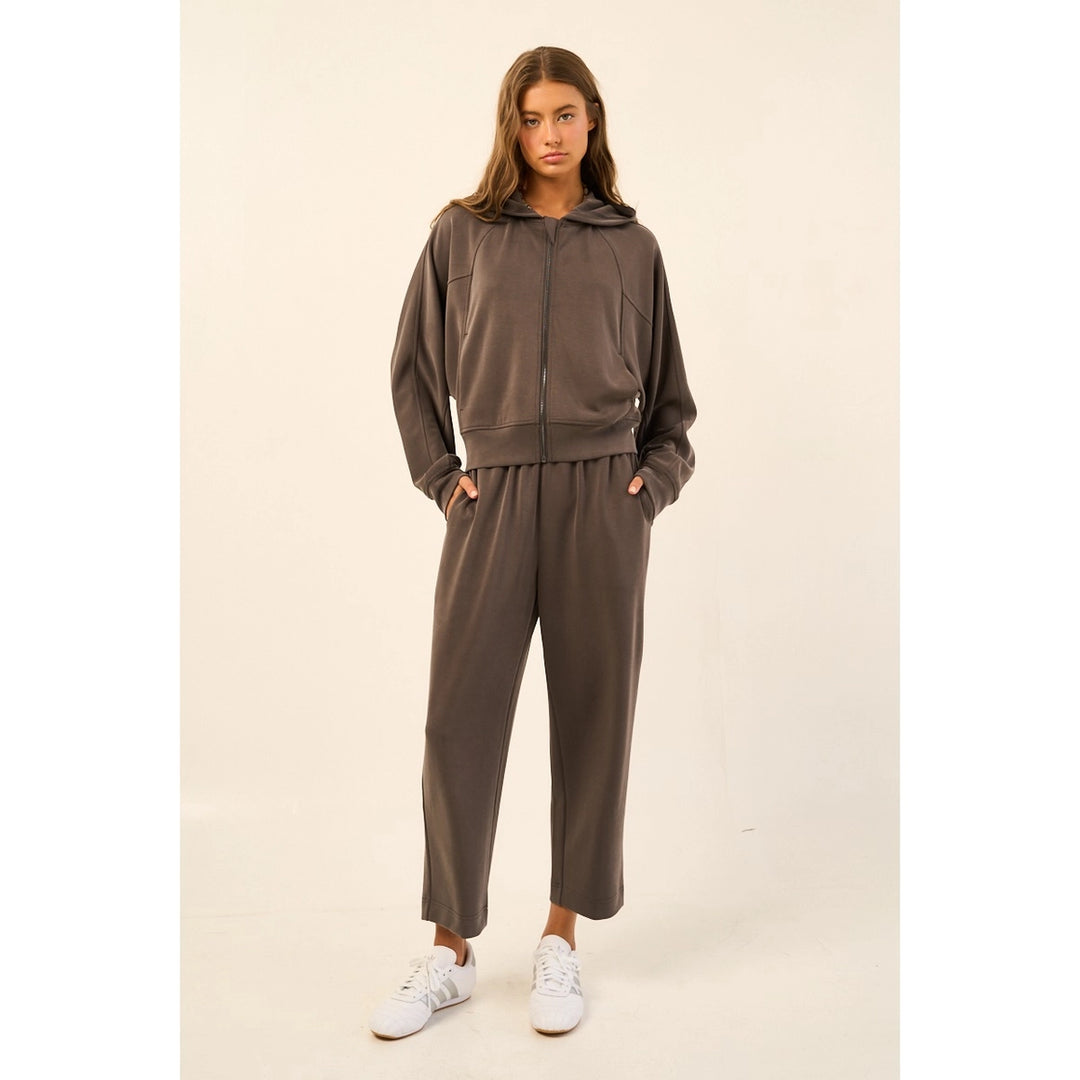 SOFT TOUCH ZIP UP HOODIE