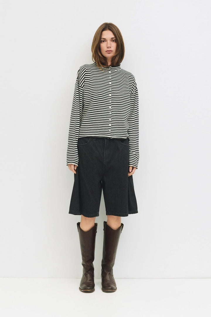 ELISA CARDIGAN - BLACK & WHITE