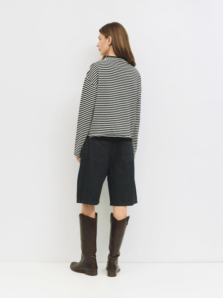 ELISA CARDIGAN - BLACK & WHITE