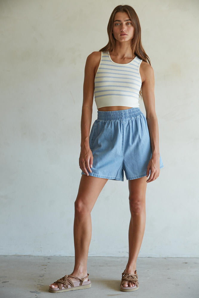 UPHILLS DENIM SHORTS