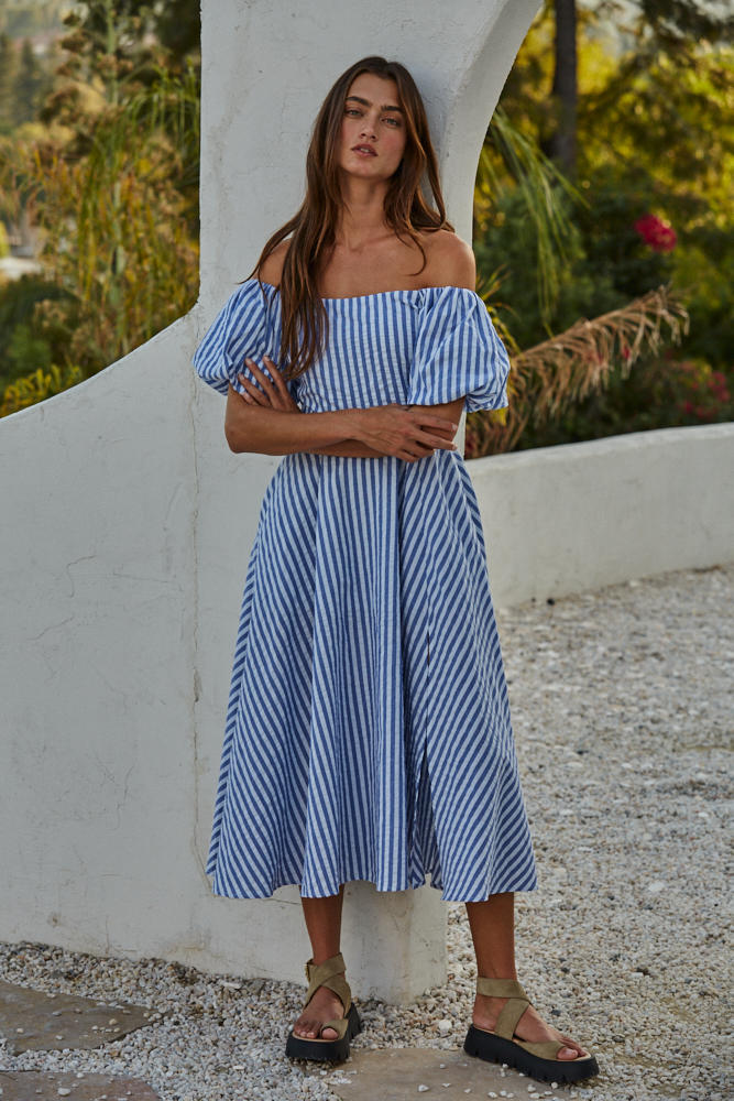 MIEL STRIPED DRESS