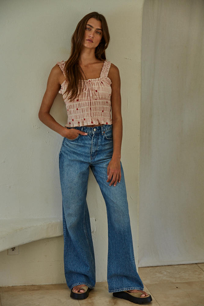 Hearts Flutter Crop Top