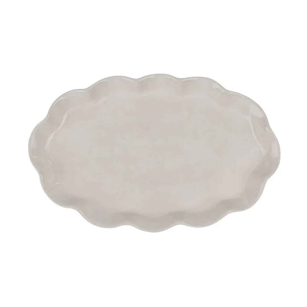 CALYPSO SCALLOPED PLATTER - SMALL