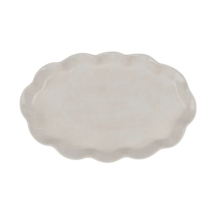 CALYPSO SCALLOPED PLATTER - SMALL