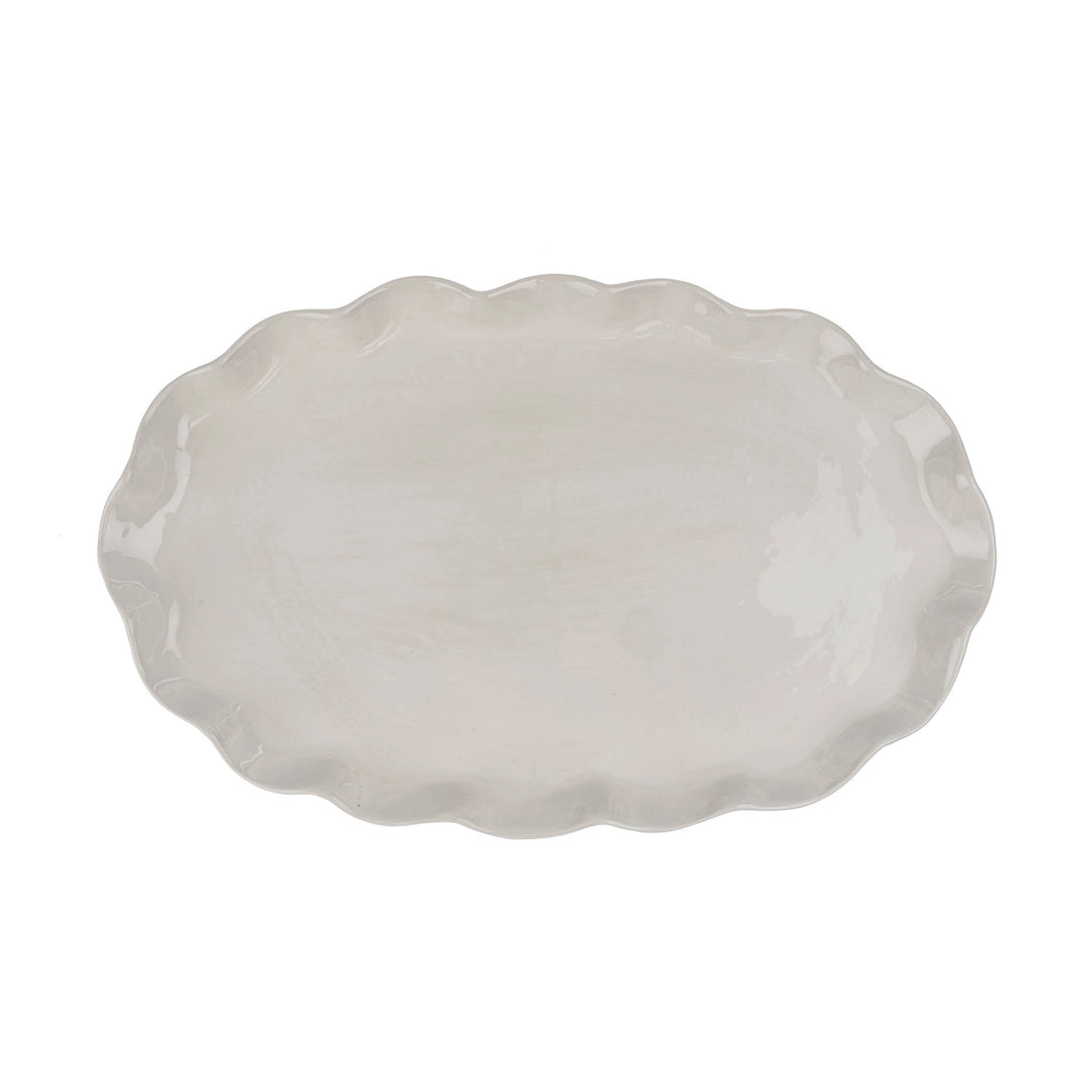 CALYPSO SCALLOPED PLATTER - LARGE
