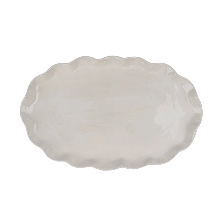 CALYPSO SCALLOPED PLATTER - LARGE