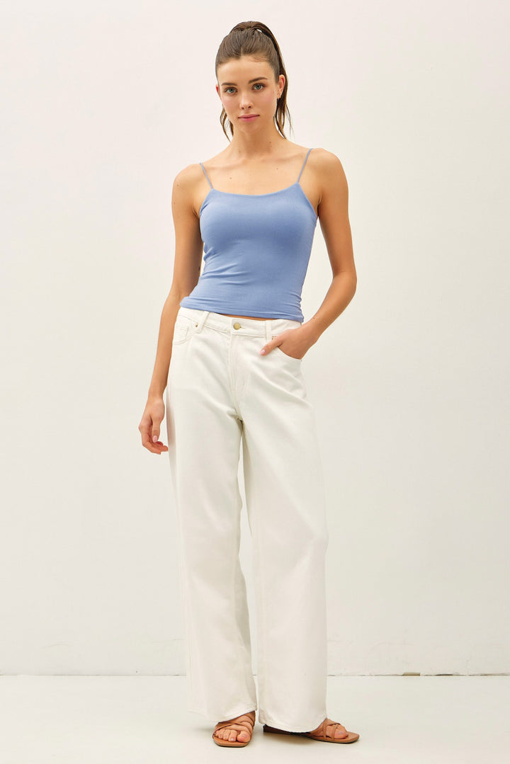 SOFTY CAMI TANK - DENIM BLUE