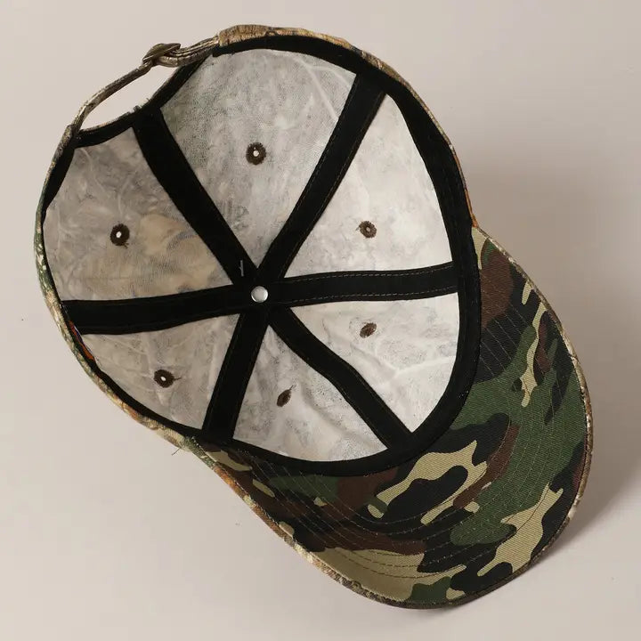 CAMO BASEBALL CAP