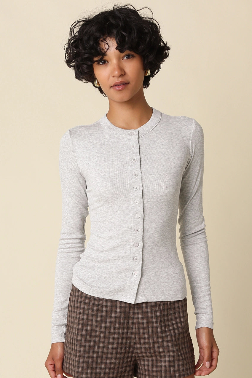 CARLY CARDIGAN TOP - GREY