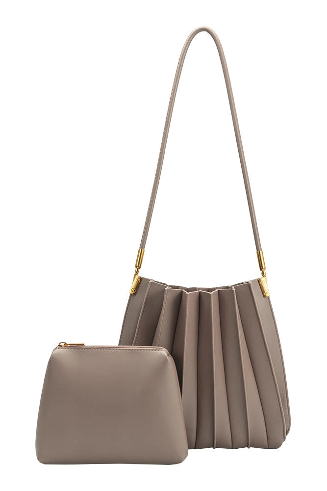 CARRIE MUSHROOM PLEATED BAG