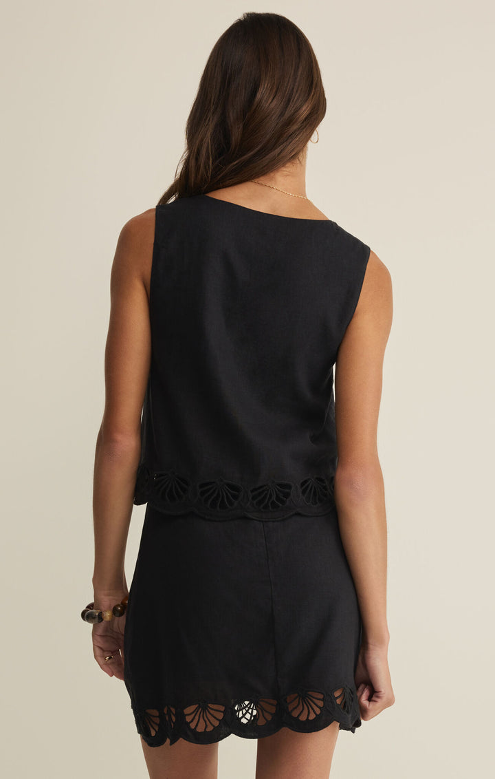 CHARLENE EMBROIDERED TOP