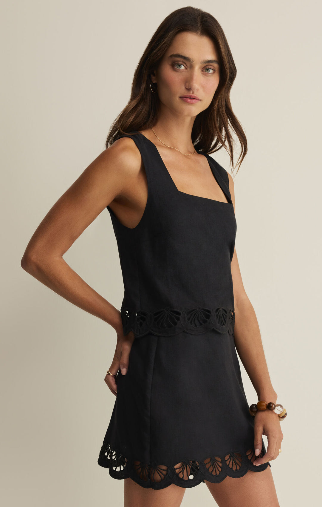 CHARLENE EMBROIDERED TOP