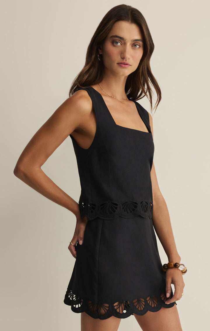 CHARLENE EMBROIDERED TOP