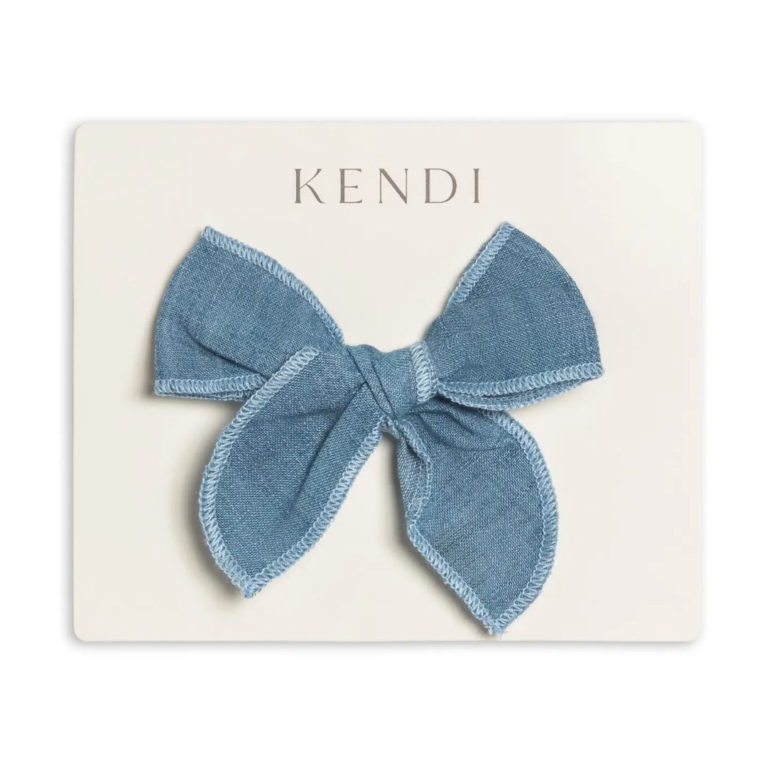 CHAMBRAY BOW