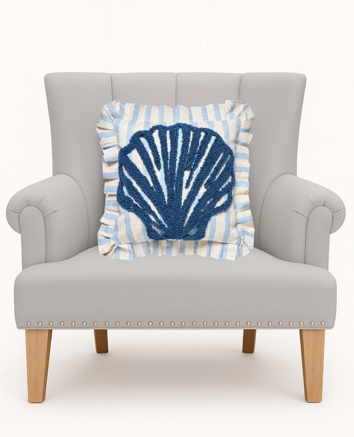 COASTAL SHELL PILLOW