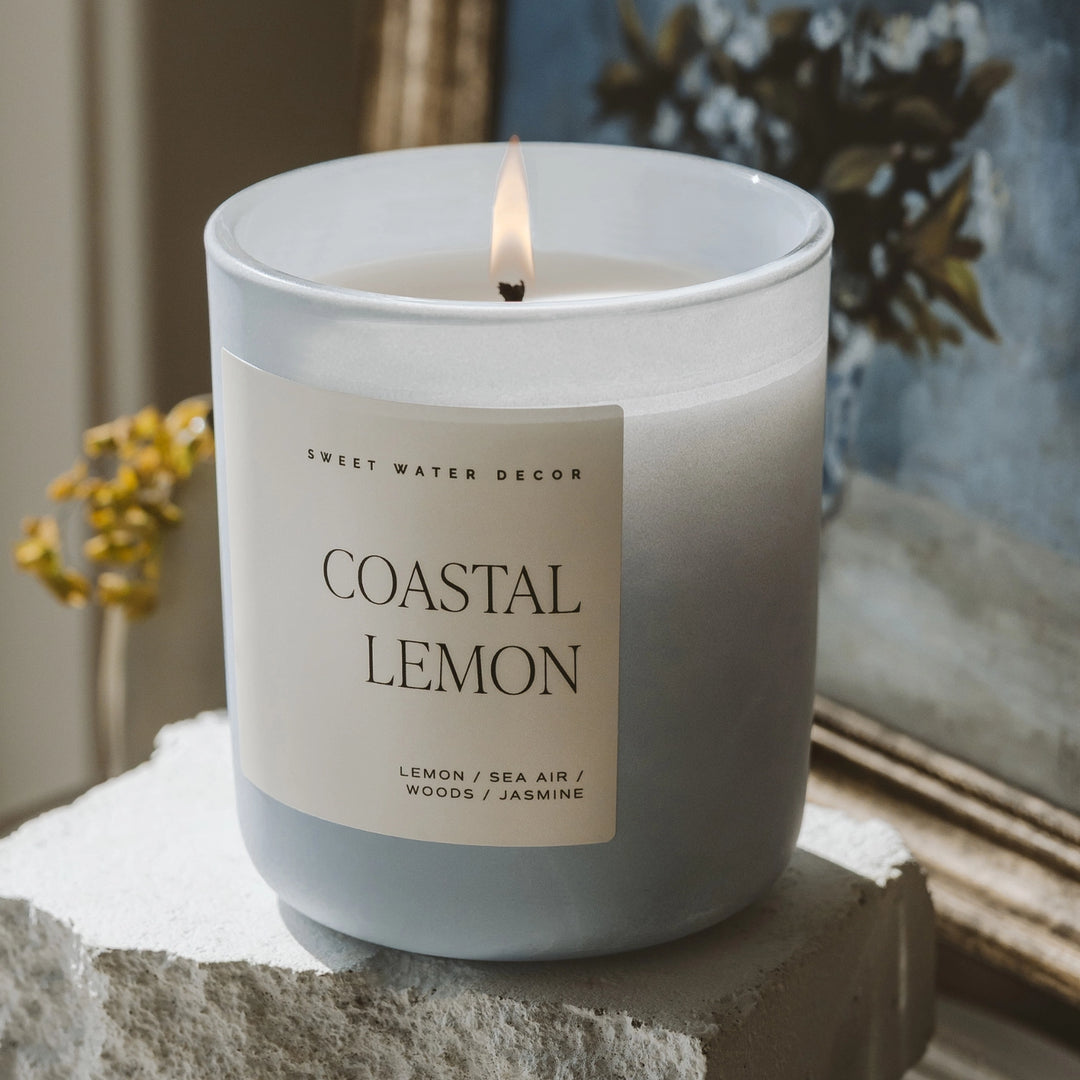 COASTAL LEMON 15OZ CANDLE