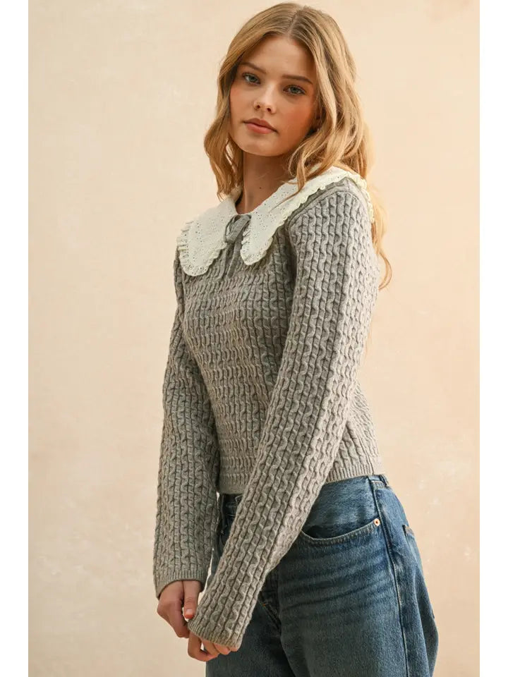 GRETA COLLARED SWEATER