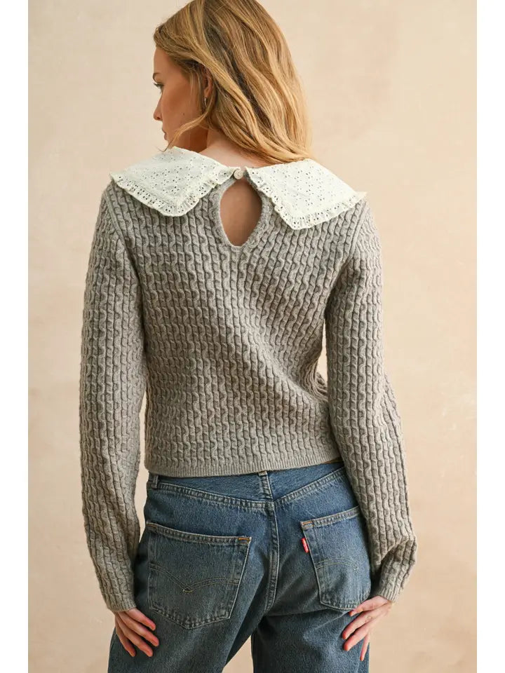 GRETA COLLARED SWEATER