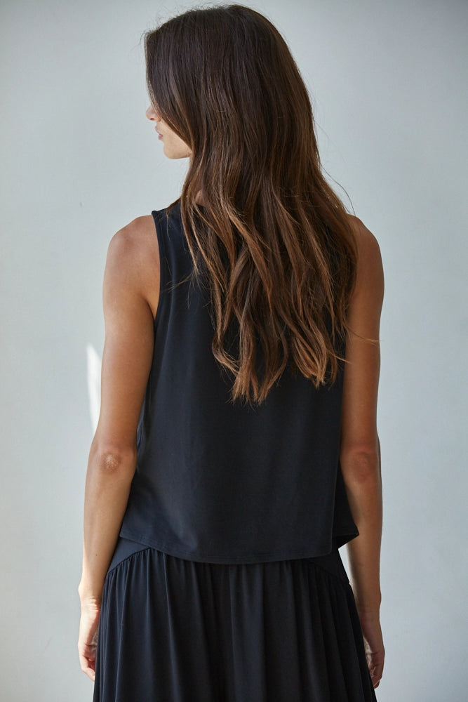 COWL NECK TOP