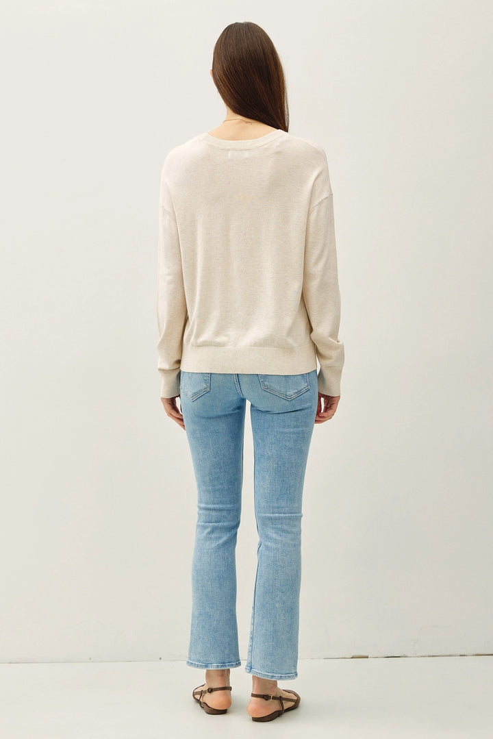 DROP SHOULDER CREWNECK - OAT