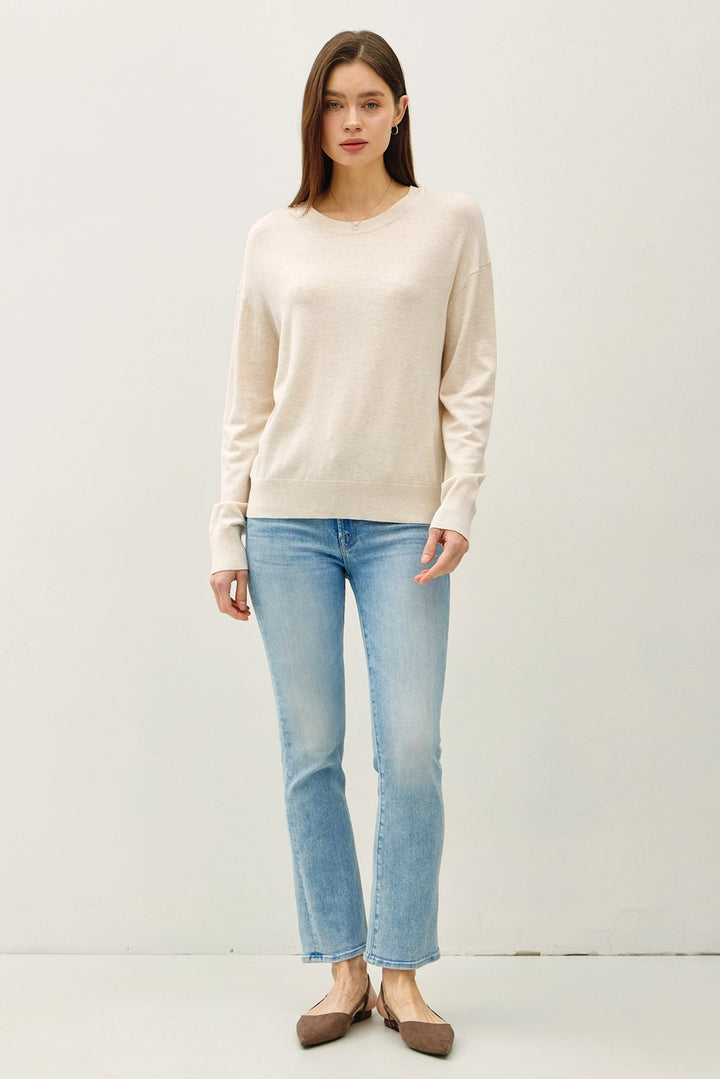 DROP SHOULDER CREWNECK - OAT