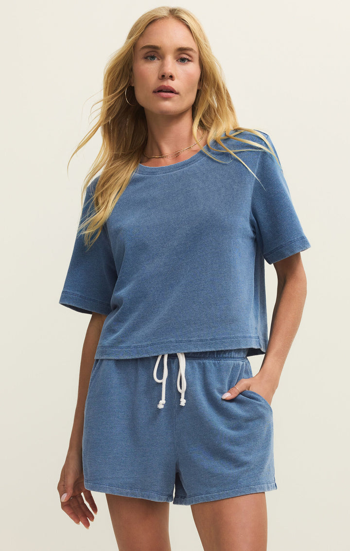 CURRAN KNIT DENIM SHIRT