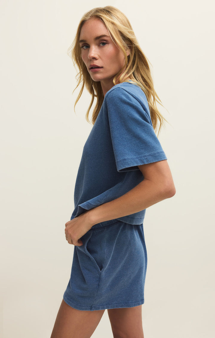 CURRAN KNIT DENIM SHIRT