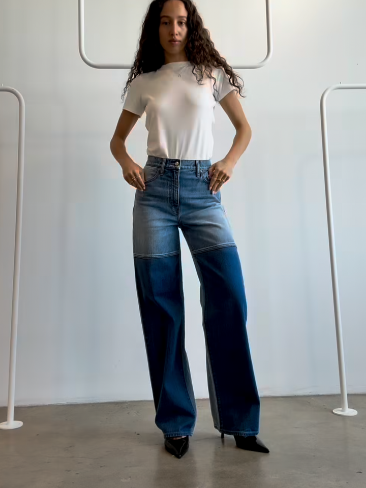 CITY STRAIGHT JEAN-DOUBLE DIP