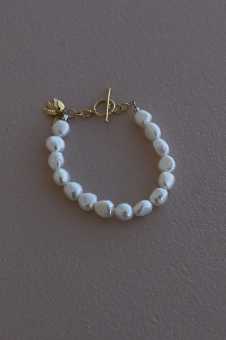 KESHI NUGGET PEARL BRACELET