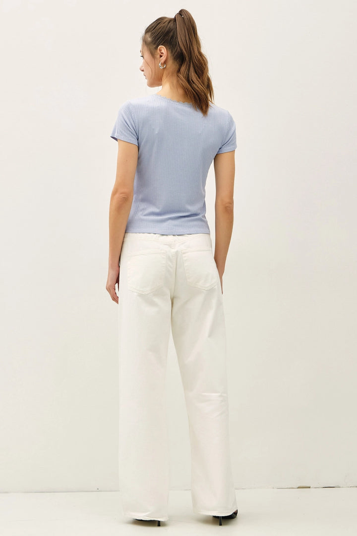 DEB RIBBED TEE