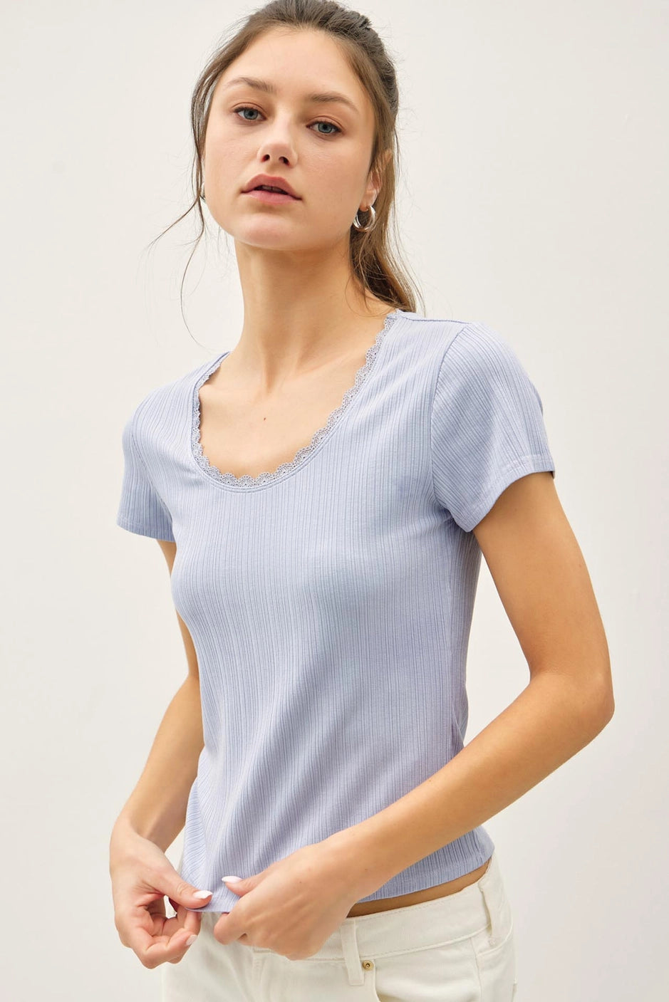 DEB RIBBED TEE