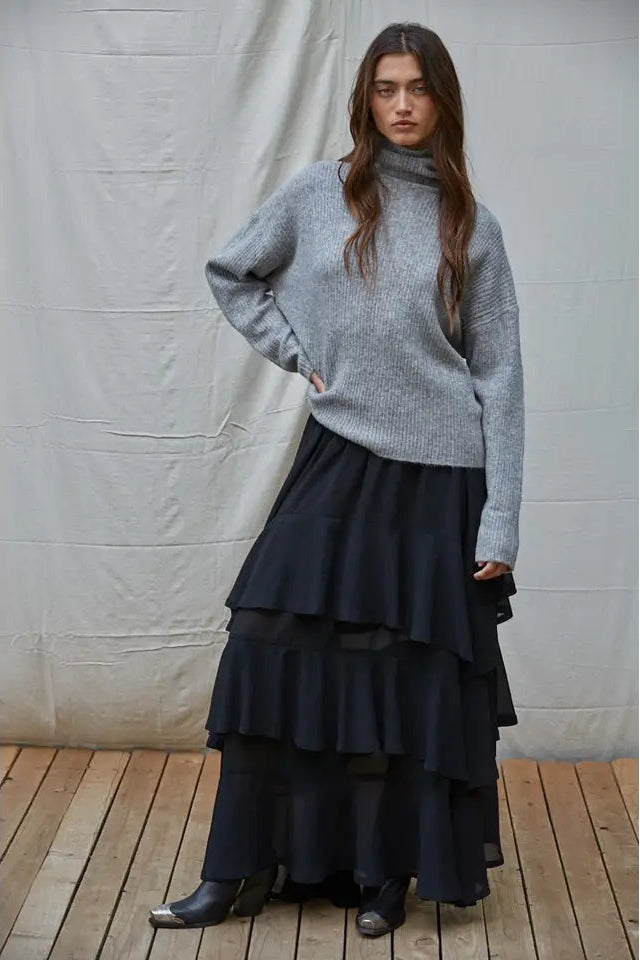 DROP SHOULDER TURTLENECK