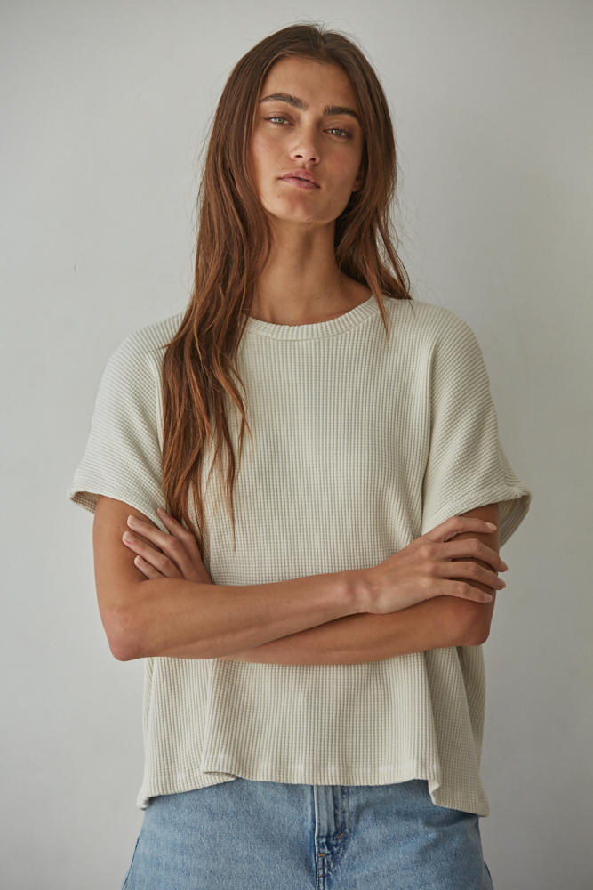 EDEN WAFFLE KNIT TEE