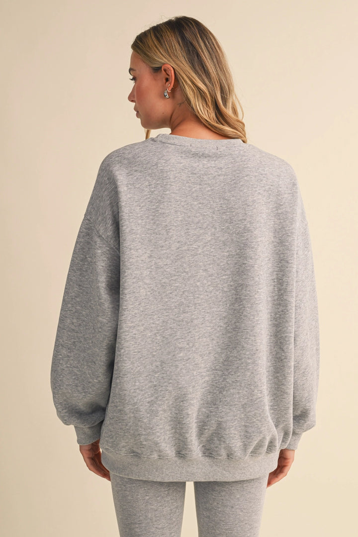 OVERSIZED CREWNECK - GREY